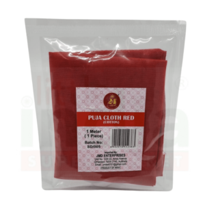 24C Pooja Cloth (Red) Cotton 1Mt