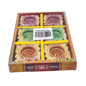 Fancy Diya Swastik (M-6Pc) (Ecd-20E)