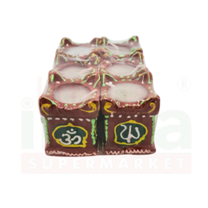 Fancy Diya Med Tulsi With Wax (Fw-35)6Pc