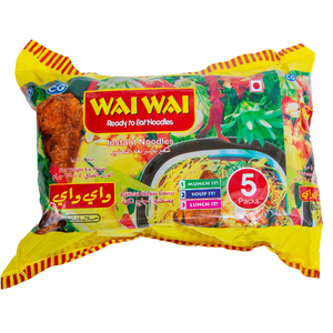 Wai Wai Chicken Noodles 75gx5