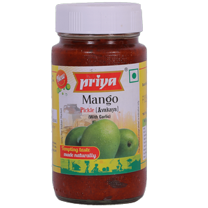 Priya Mango Pickle(Avakaya)(w/Gar) 300g
