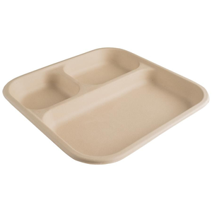 Party 3 Compartment Plates 25Pcs