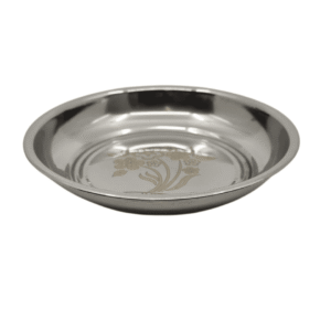 S Steel Halwa Plate No.6