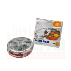 Nagina SS Masala Box See Thru 20cm(Red)