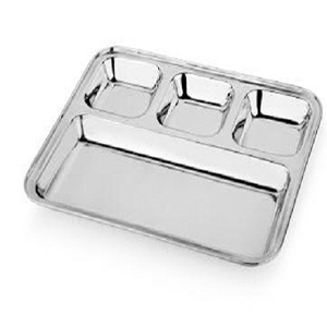 SS COMPARTMENT PLATE 4 PORTION