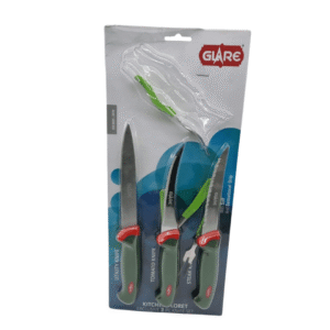 Glare S Steel Knife Set(3Pcs)& Fork