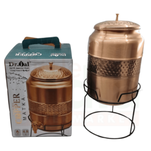 Dr.Jal Seamless Copper Matka 4.8Lt
