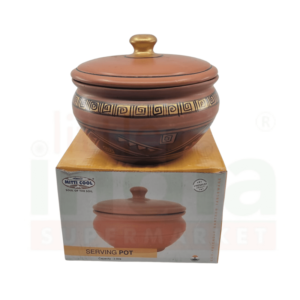 MC Clay Serving Pot (Golden Border) 3Ltr