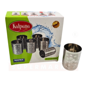 S Steel Glass (Classic) (6Pcs)