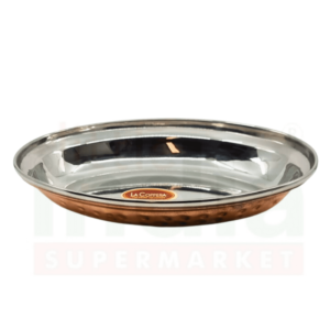 Copper Steel Oval Dish Bowl No.1