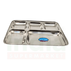 Ss Thali Rectangle (5 Comp)No.14