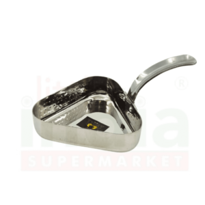 S Steel Serving Pan Hammered(Triangle)