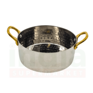 S Steel Serving Curry Pan(Hammered)No.2