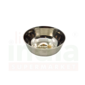 S Steel Dinner (Laser) Bowl (Vadki)3.5""