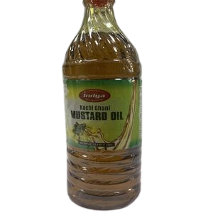Indya Kachi Ghani Mustard Oil 1Ltr