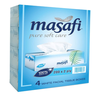 Masafi White Tissues Box