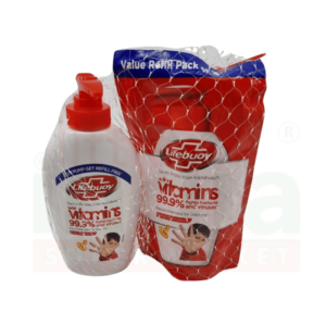 !Lifebuoy Handwash Total10 190Ml+Refill