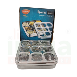 Praylady SQ Dry Fruit Box(9 Cups)